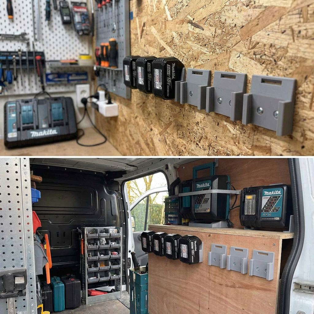 Makita Batteriholder - Veggmontert